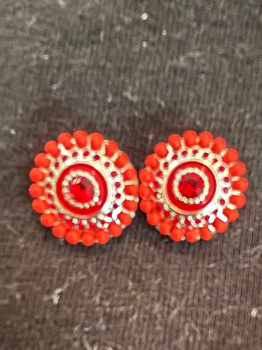 Orange Original Dots with Red Center. Compatible with Style Dots Jewelry